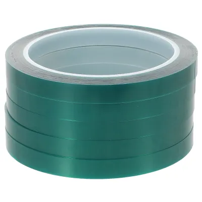 Cinta adhesiva térmica Pet verde, 33 metros x 5mm 2