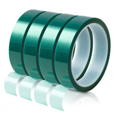 Cinta adhesiva térmica Pet verde, 33 metros x 12mm 2