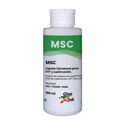 Liquide hydratant pour imprimantes DTF et sublimation, msc 100ml