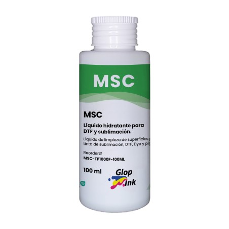 Liquide hydratant pour imprimantes DTF et sublimation, msc 100ml