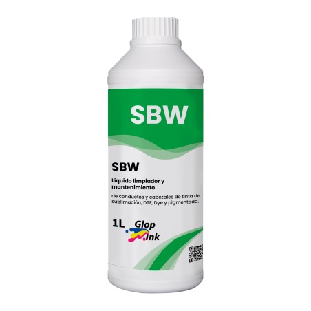 SBW Nettoyant pour la maintenance des imprimantes DTF et sublimation, 1 litre