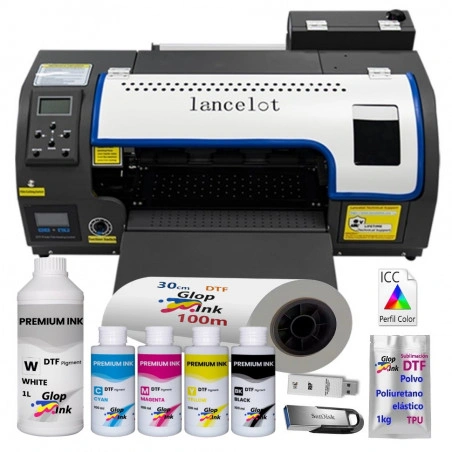Impresora DTF A3 Pro Color M1630 F30i de 5ta generación Lancelot XP600 HD (1080)