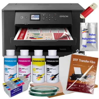 Cartucho e kit recarregáveis e kit de impressora e kit DTF4P A3 WF-7310 DTF