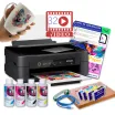 Impressora de sublimação Epson A4 completa em kit de cartuchos e perfil ICC