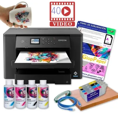 Impressora de sublimação Epson A3 completa em kit com cartuchos e perfil ICC