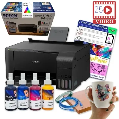 Impressora de sublimação Epson EcoTank A4 completa (sem scanner) com perfil ICC