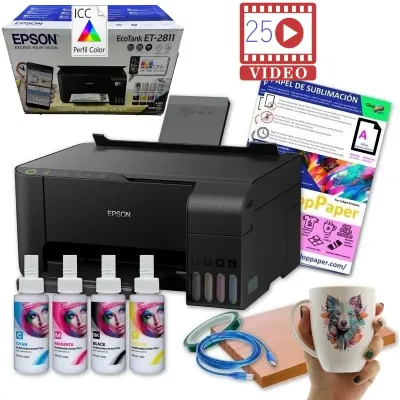 Imprimante à sublimation Epson EcoTank A4 complète (avec scanner) avec profil ICC 2