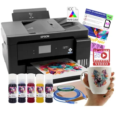 Impresora de sublimación A3 Epson EcoTank ET-15000 completa y perfil ICC 2