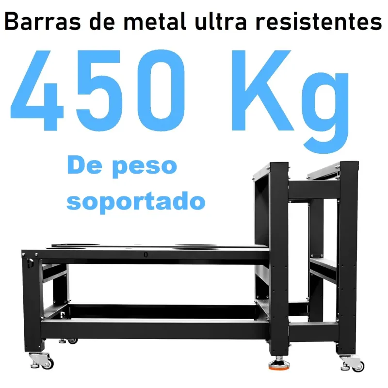 Meuble pour agitateur de poudre, four de cuisson et imprimante DTF Lancelot support de 450 kg.