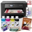 Impressora DTF4P A3 WF-7310 com cartucho recarregável e kit DTF