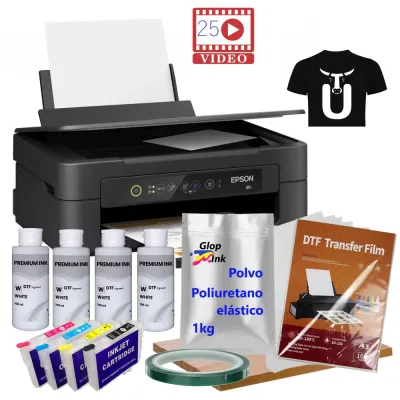 Impressora DTF que imprime em branco A4 XP-2200 com kit DTF