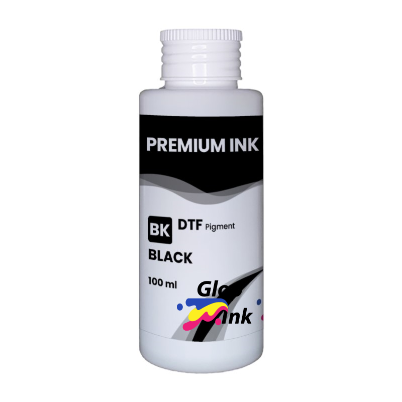 Tinta preta DTF GlopInk, 100 ml garrafa
