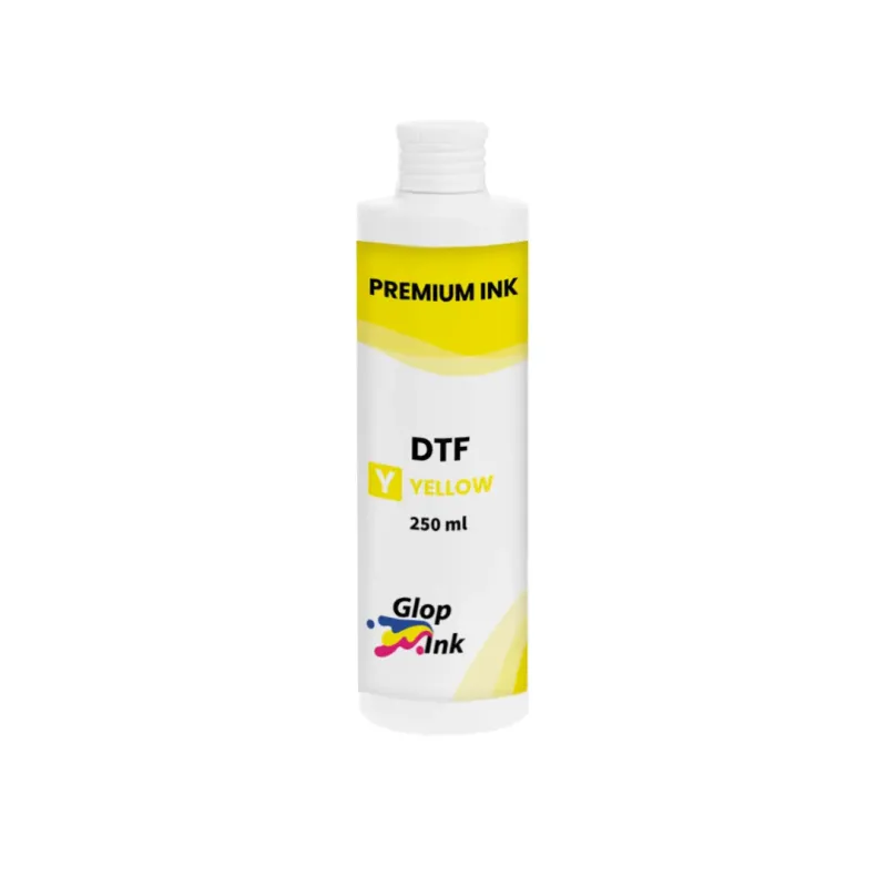 Encres DTF GlopInk, 5 flacons de 250 ml, jaune