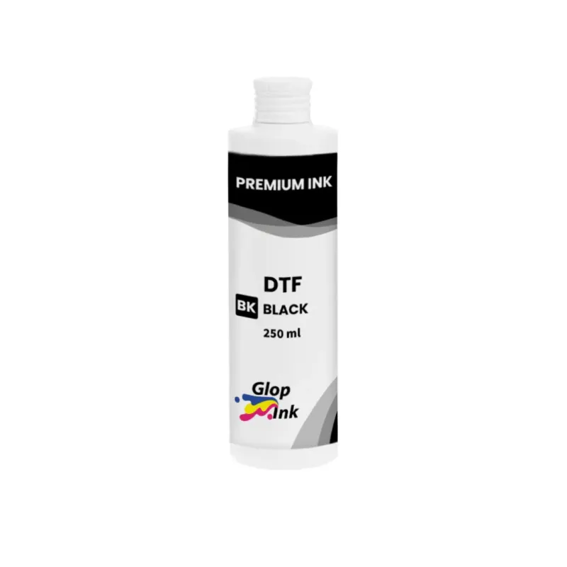 Tintas DTF GlopInk, 5 garrafas de 250 ml, preto