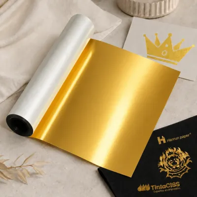 Film DTF oro bobina 30 cm x 10 m, Hanrun paper