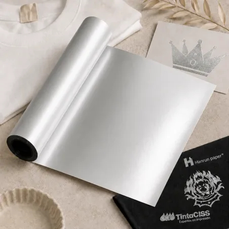 Film DTF argent en rouleau 30 cm x 10 m, Hanrun Paper