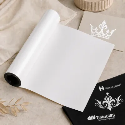 Film DTF reflectante bobina 30 cm x 10 m, Hanrun paper