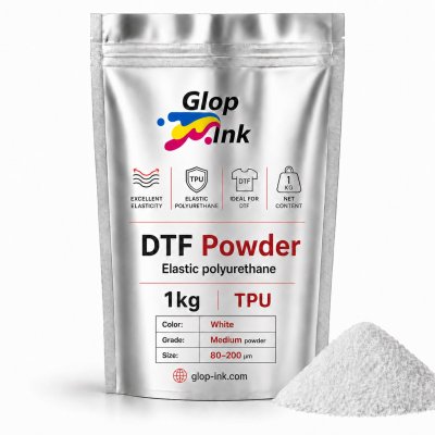 Polvo DTF termoadhesivo de poliuretano elástico, 1 kg