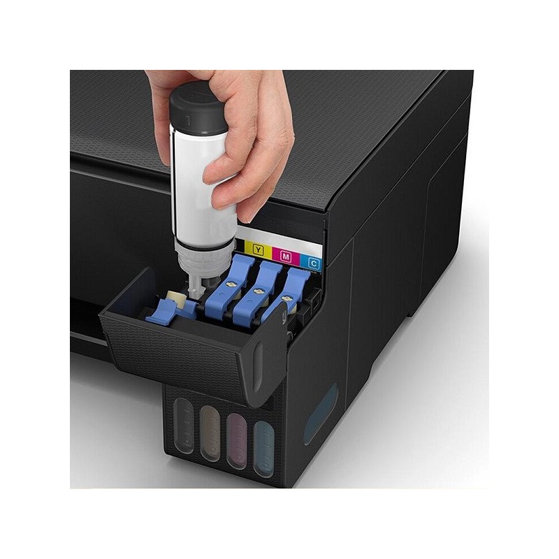 4 Botellas para recarga de tinta en impresoras Epson Ecotank y SureColor
