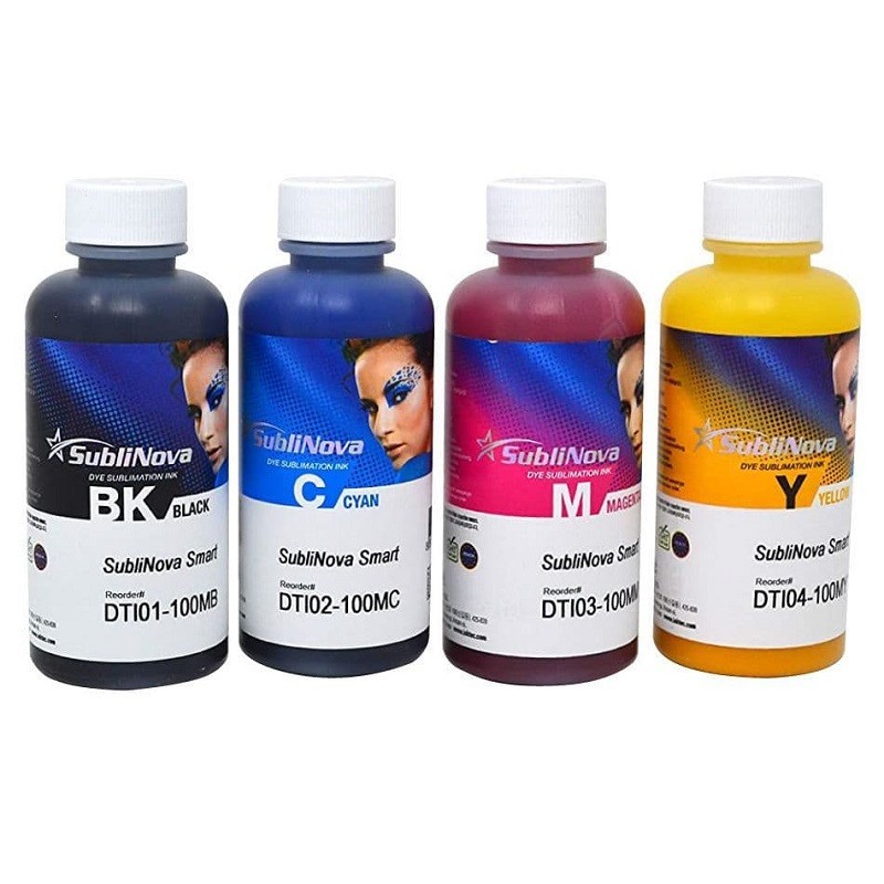 Tinta de sublimación SubliNova Smart de InkTec, 4 botellas de 100 ml