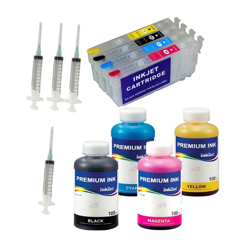 405XL, cartouches automatiques rechargeables et 4 encres pour Epson WF-7310, WF-7830