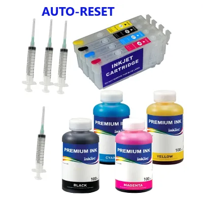 405, 405XL, cartuchos recargables y 4 tintas para Epson WF-7310, WF-7830, WF-7840, WF-4820, WF-3820 2