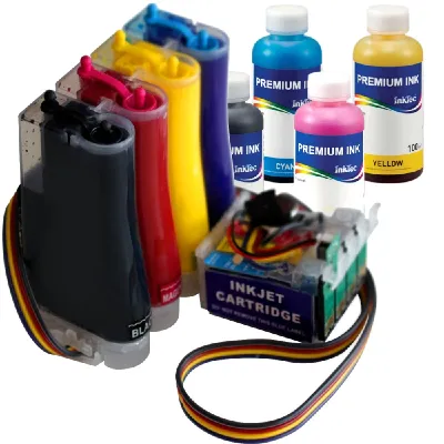 405XL CISS lleno de tinta pigmentada para Epson WF-7310, WF-7830, WF-4820, WF-3820