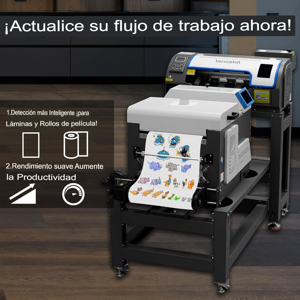 Mueble para agitador de polvo, horno de curado e impresora DTF Lancelot 7